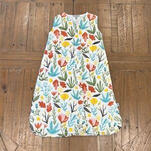 Little unicorn muslin floral sleep sac